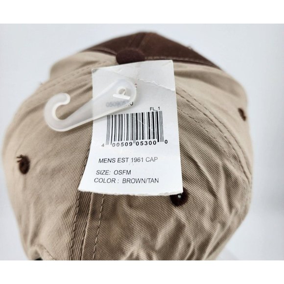 NEW Cabela’s EST 1961 Logo Brown / Tan Snapback Adjustable Baseball Cap OSFM - Picture 6 of 9